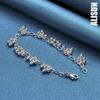 925 Sterling Silver AAA Zircon Heart-shaped Flower Bracelet Fashionable Wedding Jewelry