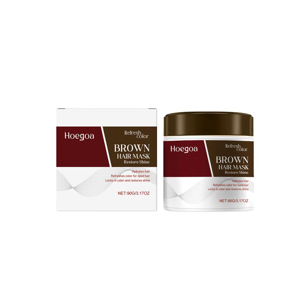 HOEGOA Hair Care and Color Repair Hair Mask cares for hair strands and smooths hair texture, locks in moisture and protects color