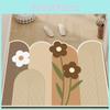Print Tulip Daisy Pattern Floor Mat Bathroom Anti Slip Mats Wearproof Fashion