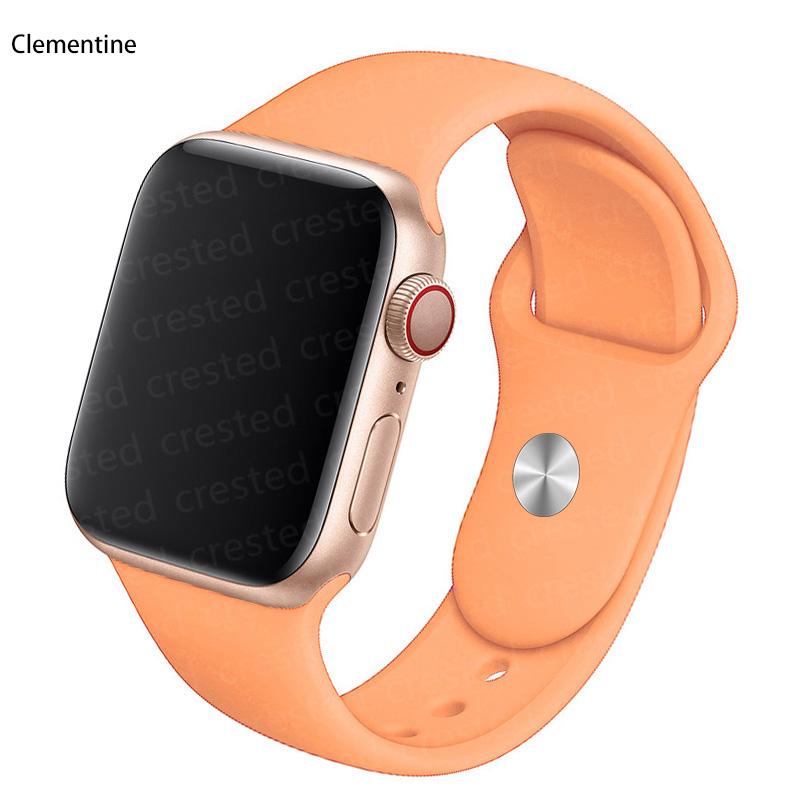 Силиконовый ремешок для Apple Watch Band 41 мм, 44 мм, 38 мм, 45 мм, 40 мм, 42 мм, дышащий ремешок для часов, браслет iWatch series 7, 6, 5, 4, 3, 2, 1