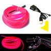 USB EL Wire 10 M/5 M/3 M Flexible Neon Light Tube DC 5V Neon Tube Lights Car Interior Trim Light Strip For Interior Trim Decorative