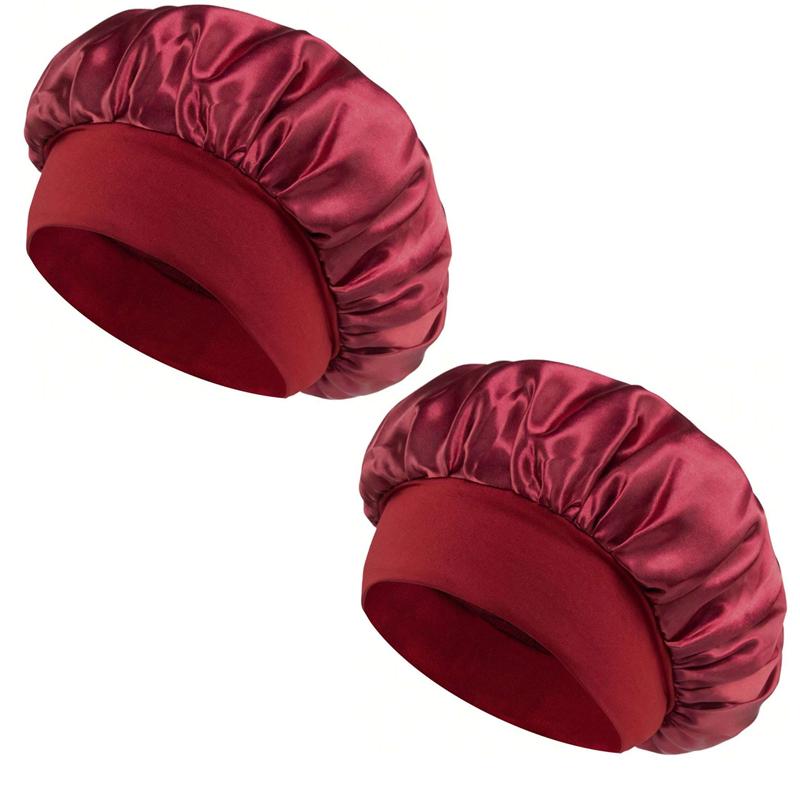 1/2 шт. атласная широкополая ночная шапочка шелковистая шапочка для волос с мягкой эластичной лентой укладочная шапочка инструмент для обертывания волос