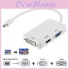 Мини DisplayPort к HDMI DVI VGA 3-в-1 адаптер с чипсетом для Macbook Pro Air для настройки нескольких мониторов