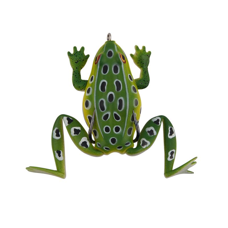Fishing Lures Frog Soft Baits 65mm/19g FLOATING Silicone Gel Bait Artificial Bait with Blister Pack Box