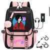 Kujō Jōtarō Anime JoJo's Bizarre Adventure Rucksack Learner School Tote Cloth Teens Outside Trip Backpack Trend Gift