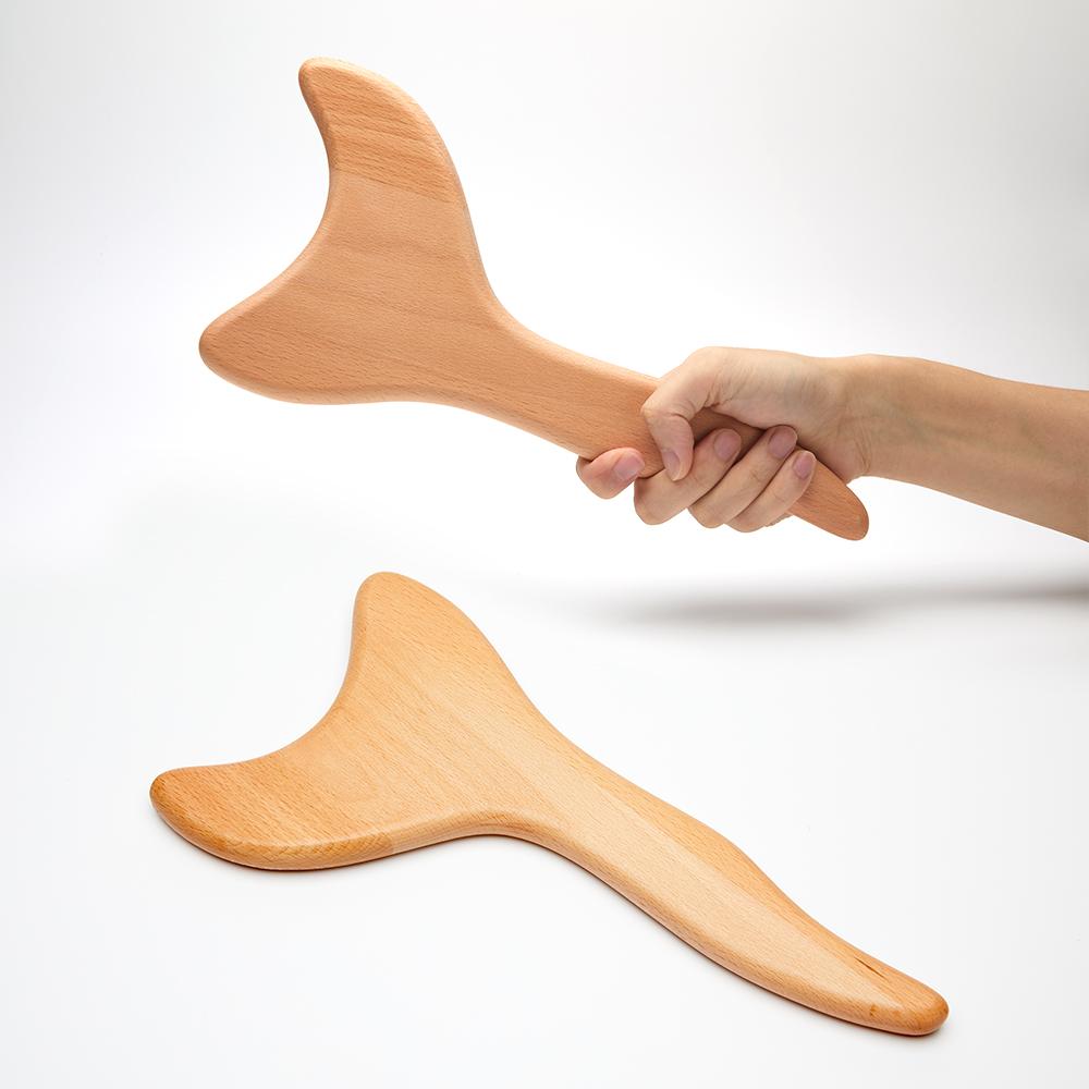 Деревянный массажер для терапии Быстрый антицеллюлитный инструмент Гуа Ша Массажер для глубокой релаксации тканей для тела Ролик для мадеротерапии Красота Здоровье