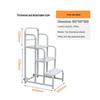 1.5m Mobile Order Picking & Safety Ladder with Platform
