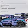Новый 1108 шт. технология 1:14 Градиентный фиолетовый спортивный автомобиль строительные блоки Сборка гоночные строительные блоки игрушка подарок на день рождения для