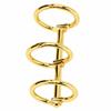 12 pcs Circular 3 Hole Binding Ring Metal Metal Book Ring 3 Ring Binder Loop  Office Stationery