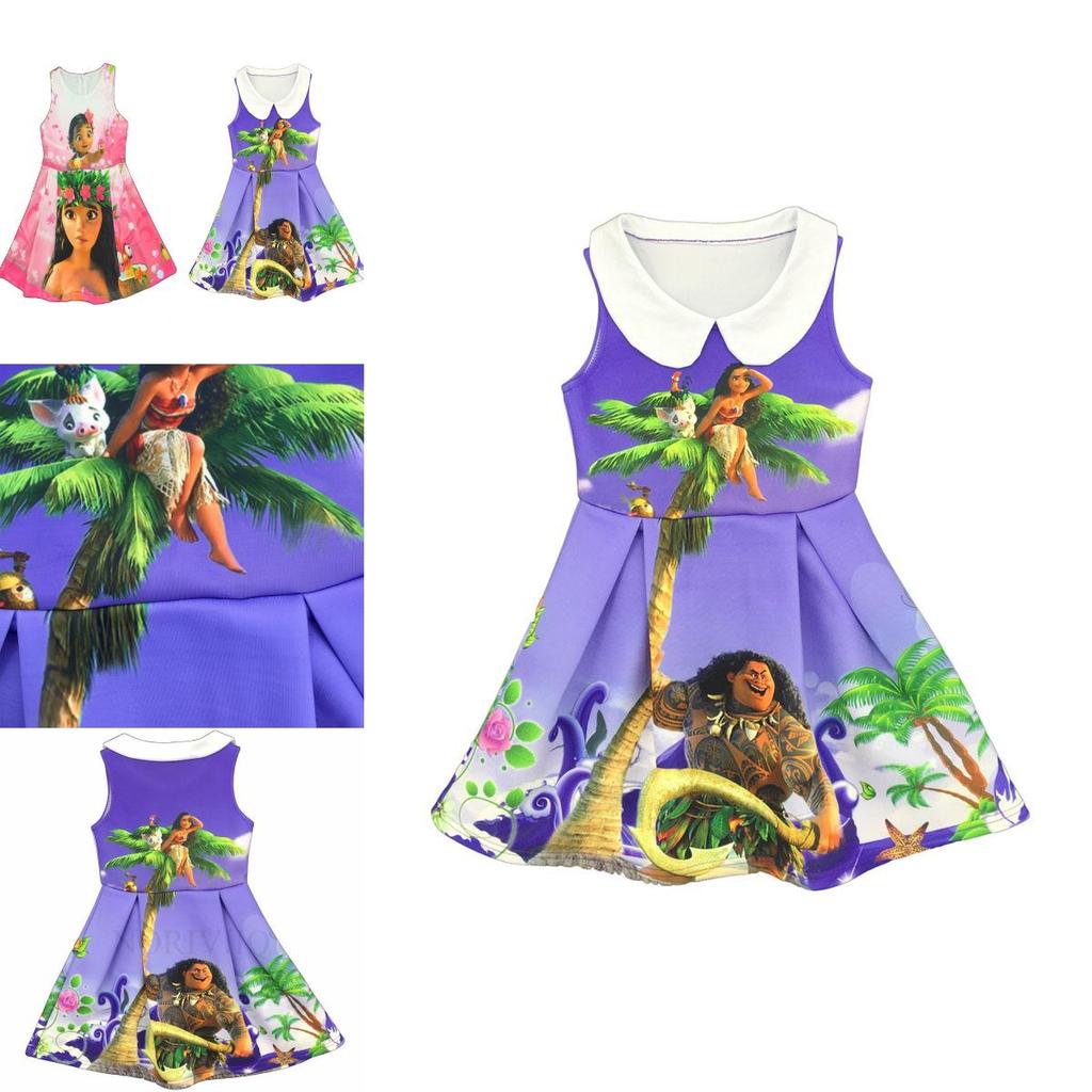Изысканное платье принцессы Моаны для детей, идеально подходящее для косплея и особых случаев