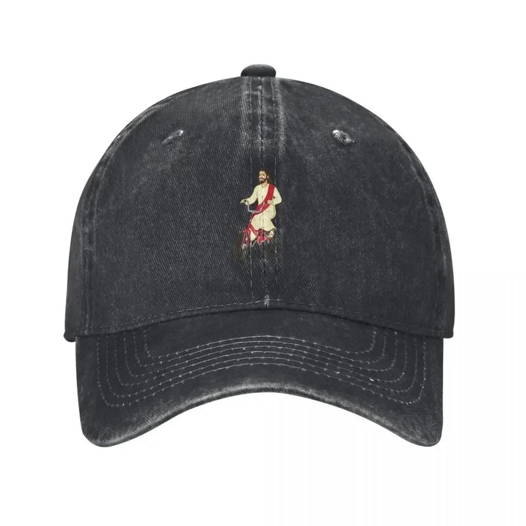 Christ on a Bike  Funny Religious Lord Jesus Church Group Easter Gift Baseball Cap Custom Cap Vintage Sun Cap For Women Mens