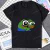Harajuku Style Funny Cartoon Pepe Frog Emote Graphic Printed T Shirt Short Sleeve Tshirt Loose Streetwear Hipster Soft Unisex Tees