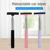 Stainless Steel Car Rearview Mirror Wiper Rubber Glass Rain Cleaning Tool Rainy Cleaning Supplies