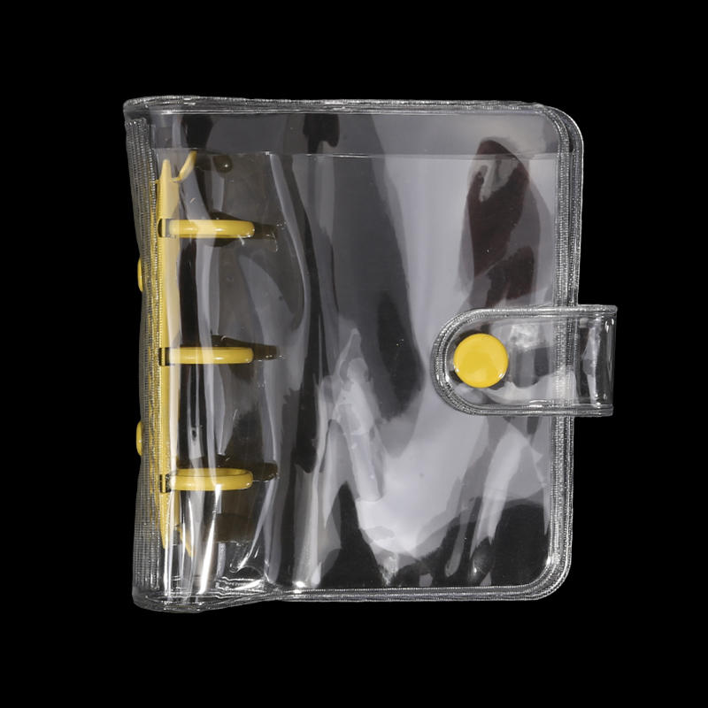 Creative Cute Transparent Mini Loose-leaf Hand Book Student Portable Notebook Ring Binder School Supplies