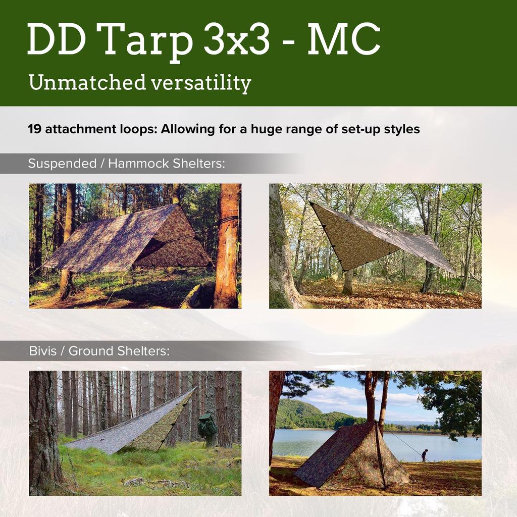 DD Hammocks DD Tarp 3x3 Оригинальный японский продукт (MC) -