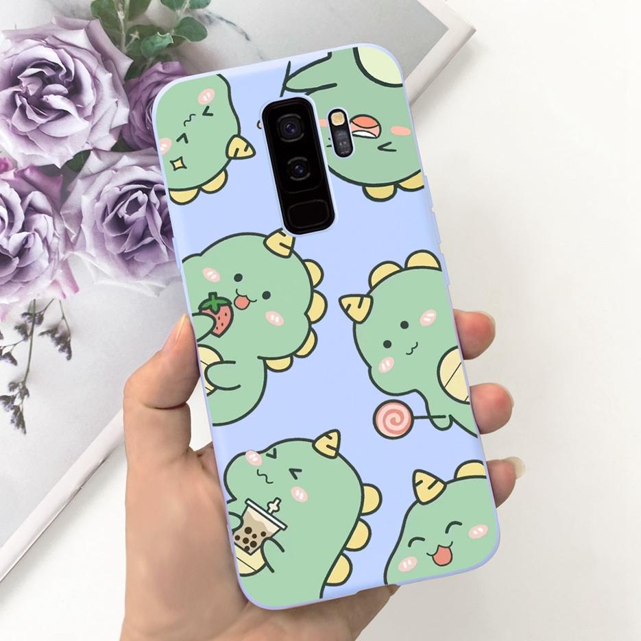 Чехол для Samsung Galaxy S9 Plus Милый мультяшный динозавр Мягкий силиконовый чехол для телефона Для Samsung S9 Plus S9+ GalaxyS9 Задняя крышка