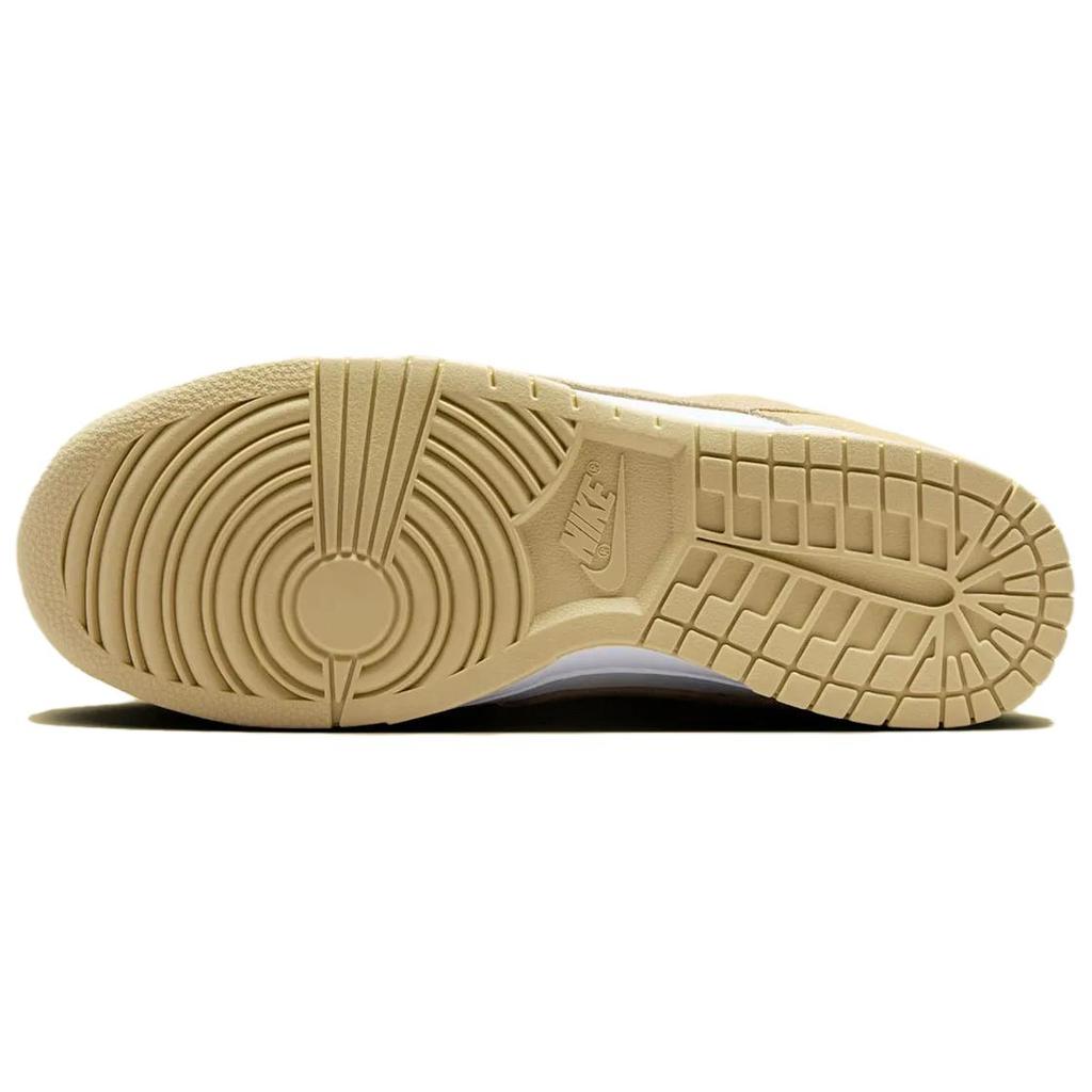 Nike Dunk Low SE Team Gold Suede Unisex Sneakers White FQ8249-102