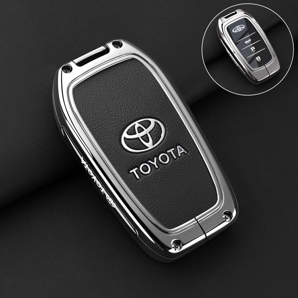 OFWP3 Car Key Case Fob Cover Holder Shell for Toyota CHR Hilux Fortuner Land Cruiser 200 Camry Corolla Crown RAV4 Highland Accessories