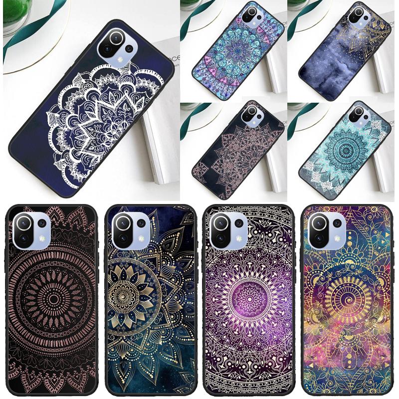 Mandala Flower Cover For Xiaomi 14 Ultra 13 11T 12T 13T 14T Pro POCO X7 X6 Pro X3 X5 F3 F5 M6 F6 Pro Case