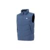 Three Stripe Logo Stand Collar Down Vest Men Vests Blue IS0370