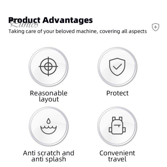 Compact Splashproof Camera Case for Osmo Pocket 3 Scratch-resistant Anti-fall Protection Camera Case