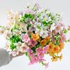 Artificial Flowers for Outdoors UV Resistant Mixed Bundles Fake Wildflower Bouquet Realistic Spring Planter Filler for Hanging Baskets Porch Patio