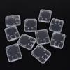 10PCS Clear Standard Holder Memory Card Case Transparent Storage Box SD/TF SDHC Card
