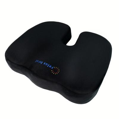 Подушка на сиденье Relaxheal из пены с эффектом памяти, Премиальная пена с эффектом памяти, для автомобиля, офиса и других мест, Снимает боль в ягодицах.