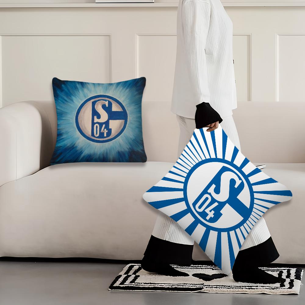 Football Club S-Schalke 04 History Cushion Cover Living Room Headboard Office Cushion Bedroom Cushion Sofa Nap Time Pillow Case