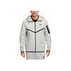 Худи Windrunner на молнии из ткани Tech Fleece Темно-серый меланж/Черный Мужская верхняя одежда HV0949-063