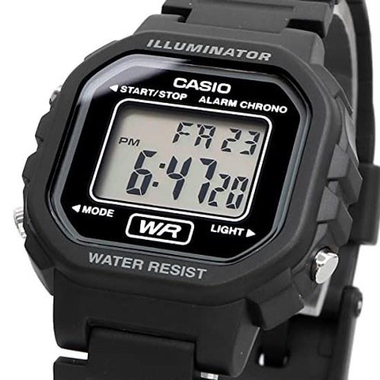 CASIO Digital Wristwatch Chipkashi Cheap LA-20WH-1A Ladies Girls Kids Black Overseas Model