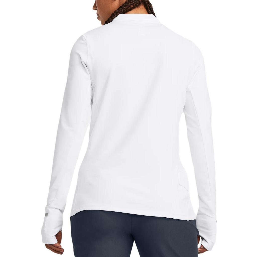 Under Armour Женский топ для фитнеса Qualifier ColdGear с длинным рукавом, белый 1379343-100