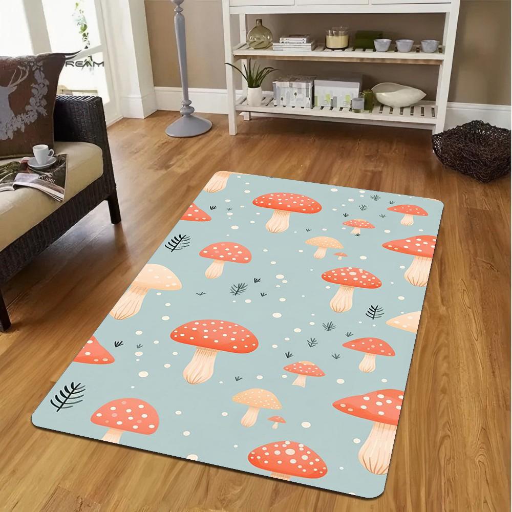 Креативный INS Ведьмин Лес Красный Гриб Волшебный Мир Ковер для Декора Гостиной Спальни Мягкий Зональный Коврик для Пола Кухонный Коврик Подарок