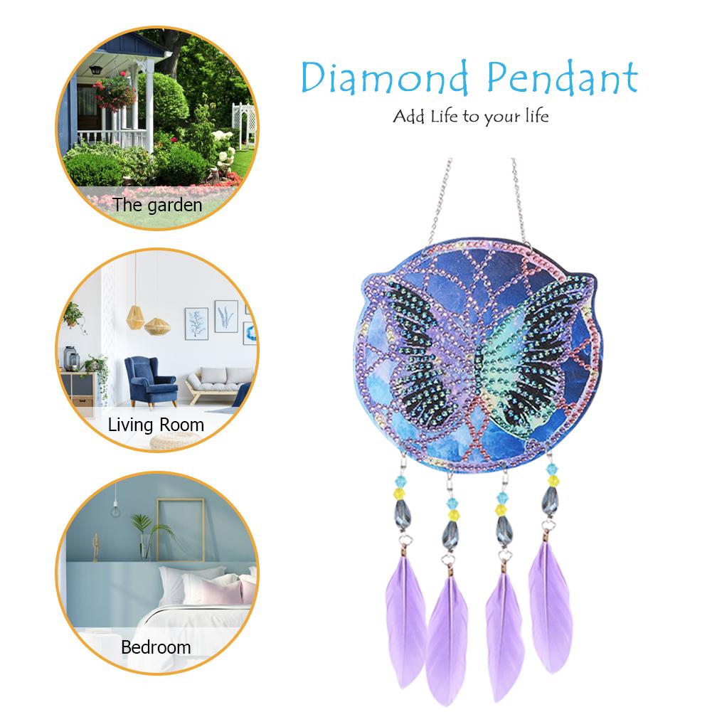 Diamond Painting Dream Light Catcher Wind Chimes Crystal Craft Kit Pendant Home Wall Door Decor