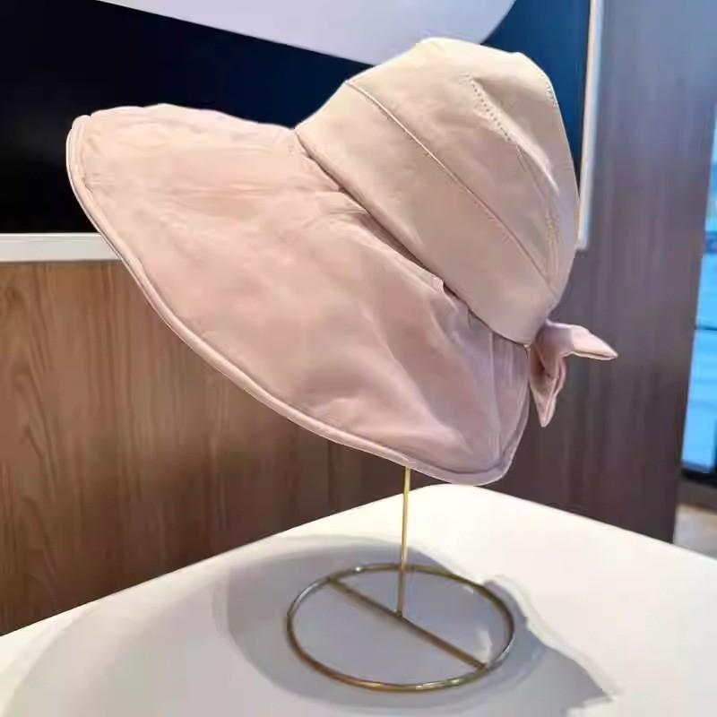 Модная женская летняя шляпа от солнца с широкими полями, бабочкой и бантом, уличная кепка для защиты от солнца при езде на велосипеде