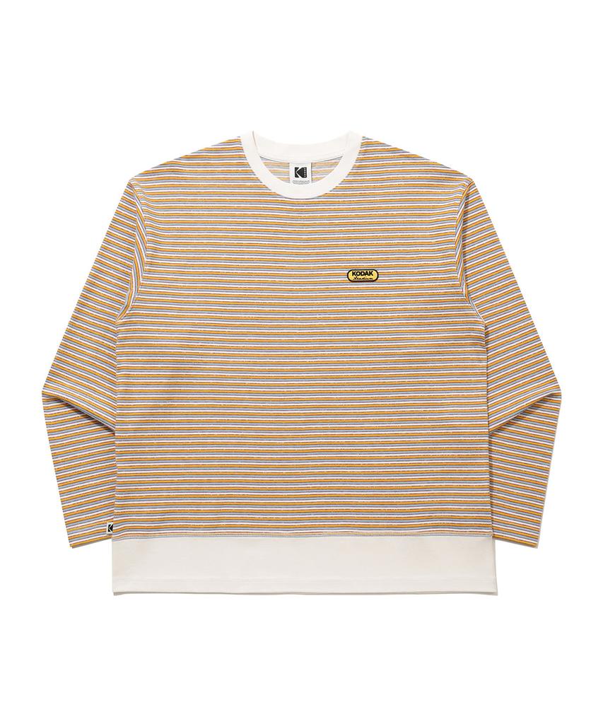 KODAK Multi-Stripe Long Sleeve T-Shirt Yellow