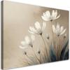 Canvas Print, White Flowers Abstraction