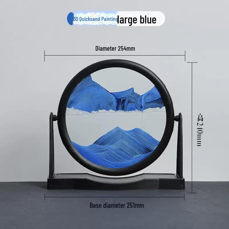 3D-искусство песочных часов в стиле зыбучих песков: Креативное украшение рабочего стола для дома или офиса