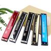 Tremolo Harmonica 24 Hole Harmonica Double Row Blues Harmonica C-key Harmonica  Student