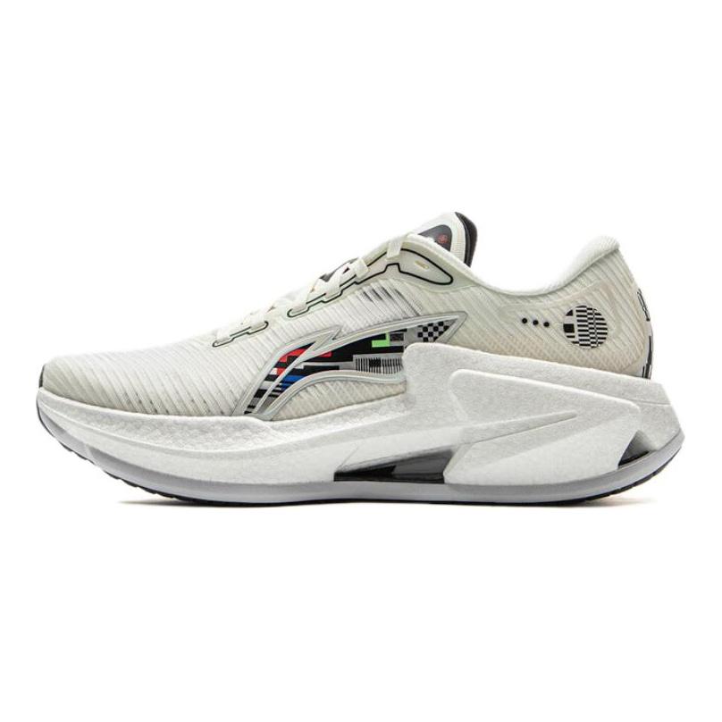 Li Ning Furious Rider 8 Амортизация Скользкие Устойчивые к истиранию Низкие Повседневные Беговые Кроссовки Мужские Белый Черный ARZV005-10