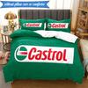 3PCS Castrol Printed Bedding Set For Bedroom dormitory,  Includes 1 Duvet Cover & 2 Pillowcases for All Seasons Home Decor Fan gifts