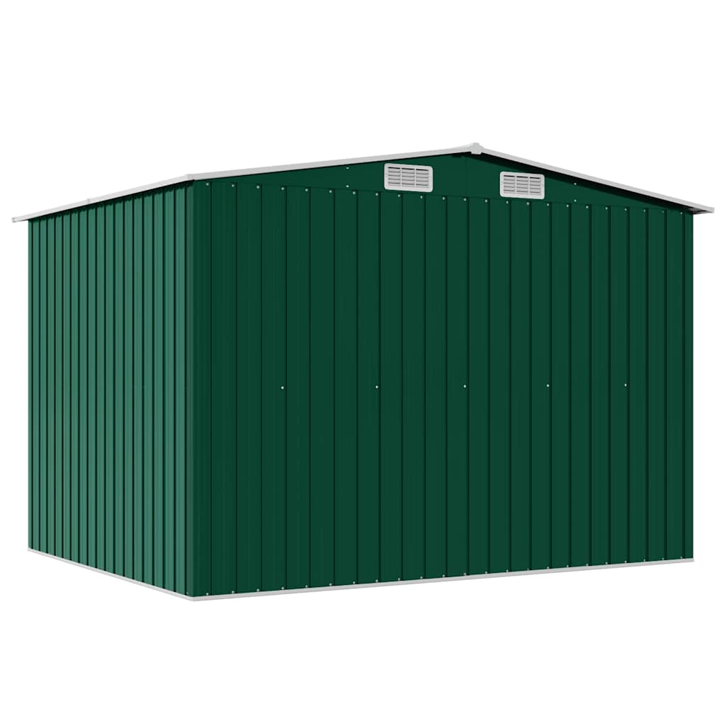 Garden Shed Green Metal 257 x 205 x 178 cm