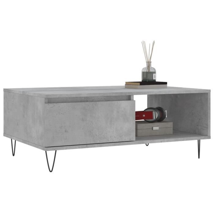 VidaXL Coffee Table Concrete Grey 90x60x35 Cm Engineered Wood 827064