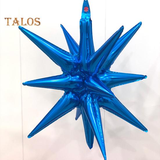 6 шт. Звездные шары 12-точечные звездные шары из фольги и майлара для свадебного юбилея, рождественского, новогоднего, дня рождения, вечеринки, принадлежностей