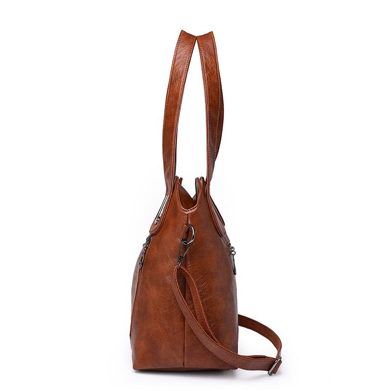 Сумка-тоут большой емкости, женская сумка через плечо, сумка через плечо из мягкой кожи