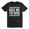Футболка ко Дню Святого Патрика «Поцелуй меня, я ирландец» для мужчин и женщин, футболка, топ