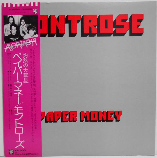 Виниловая пластинка MONTROSE Бумажные деньги P8538W WARNER BROS 1974 Япония Рок Б/у