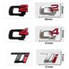 RZUD8 3D ABS Glossy silvery Black Q2 Q4 Ti Veloce Giulia Stelvio Letter Badge Trunk Emblem Car Stickers For Alfa Romeo Accessories