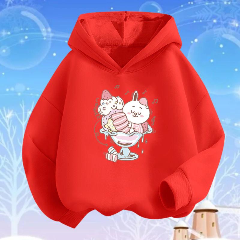 Каваи Персиковый Сок Узор Летний Напиток Принт Толстовки Девочки Толстовка с Капюшоном Мягкий Топ