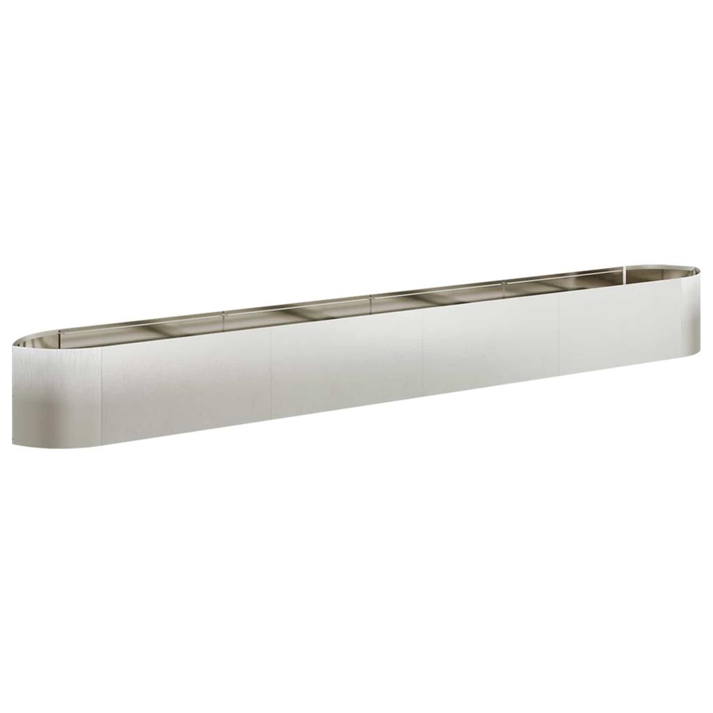 Raised Garden Bed for Outdoor Use Stainless Steel 380 x 40 x 40 cm Steel